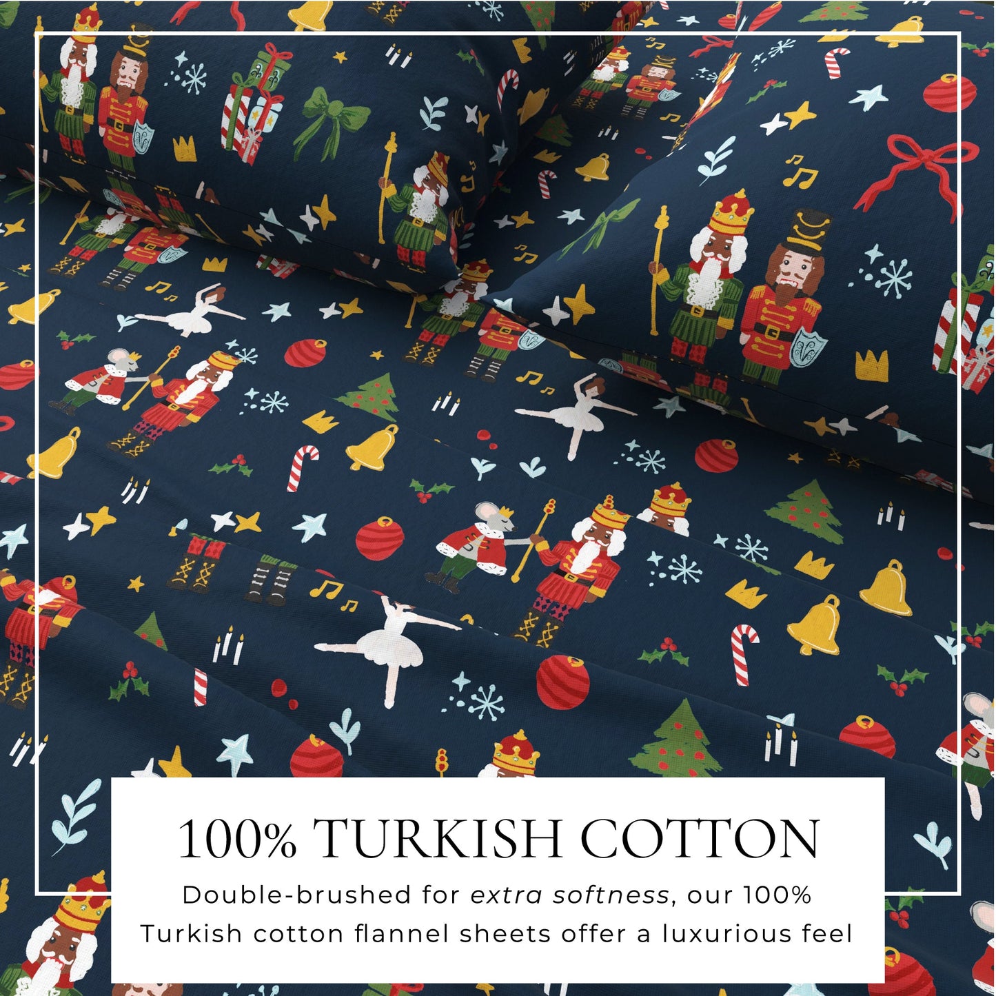 Soft and Plush Turkish Cotton Christmas Sheets