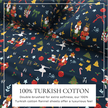 Soft and Plush Turkish Cotton Christmas Sheets