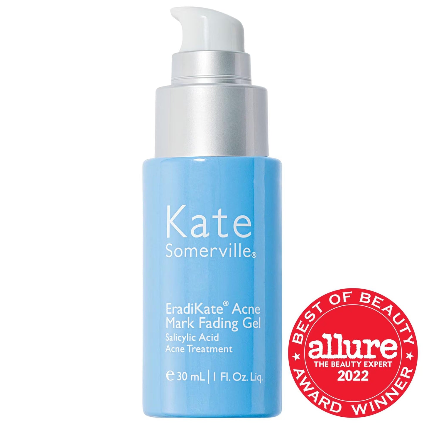 EradiKate Acne Mark Fading Gel blue bottle salicylic acid acne treatment by Beauty Care Bag on Tampa Home & Garden Store