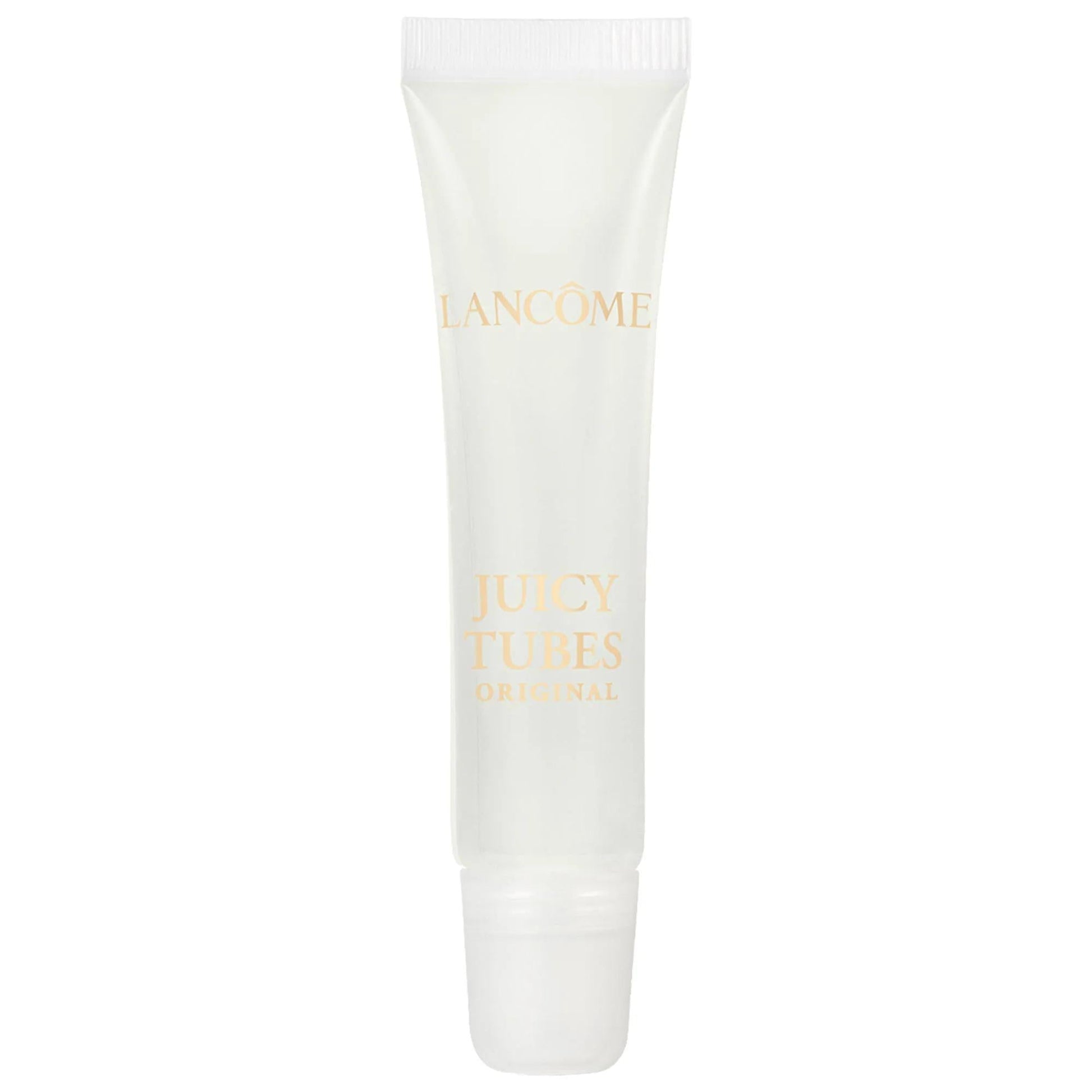 Lip gloss Lancôme Juicy Tubes Original in white squeeze-tube packaging with gold logo on Tampa Home & Garden Store