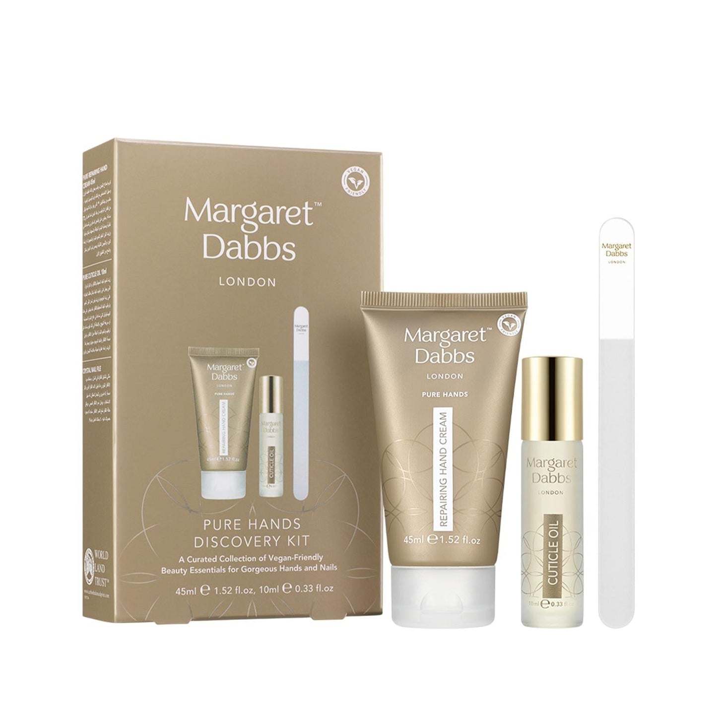 Margaret Dabbs London Pure Hands Discovery Kit with hand cream and cuticle oil on Tampa Home & Garden Store