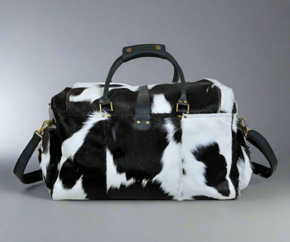 Cowhide Hair on Leather Travel Bag - Tampa Home & Garden Store