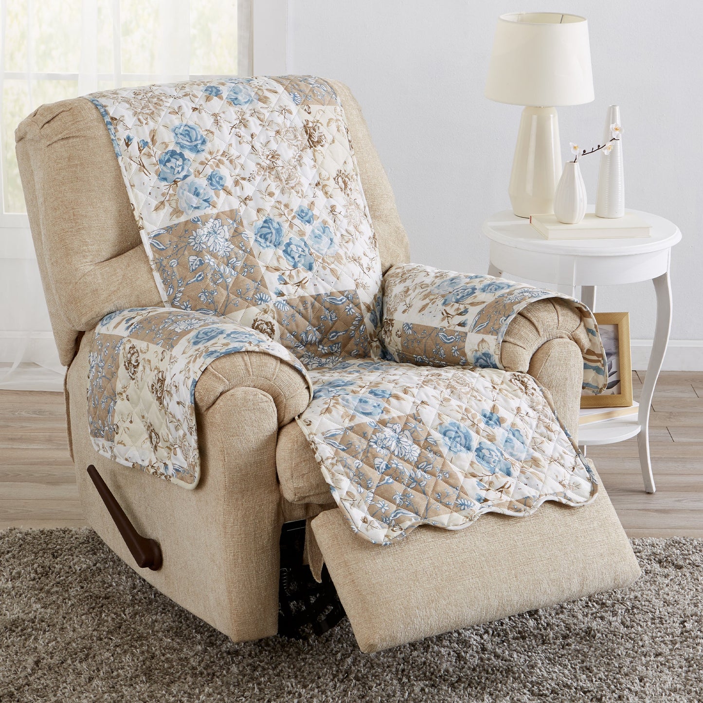 Stylish Floral Patchwork Cover and Protector