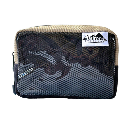 RiPouch Velcro Bag Half 4x6 by Flatirons Overland with mesh front panel for tool storage on Tampa Home & Garden Store