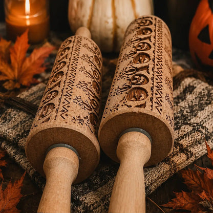 Halloween Pumpkin Party Embossed Rolling Pin