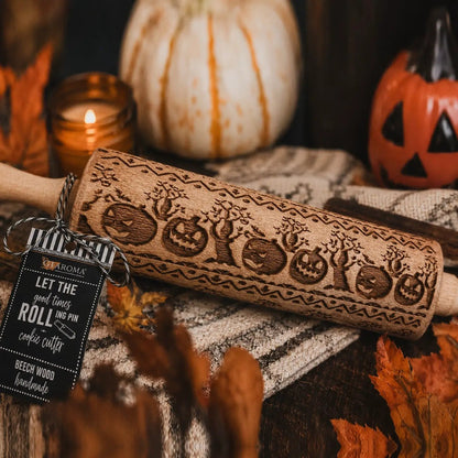 Halloween Pumpkin Party Embossed Rolling Pin