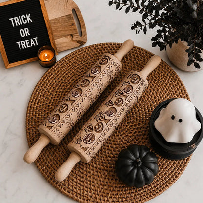 Halloween Pumpkin Party Embossed Rolling Pin