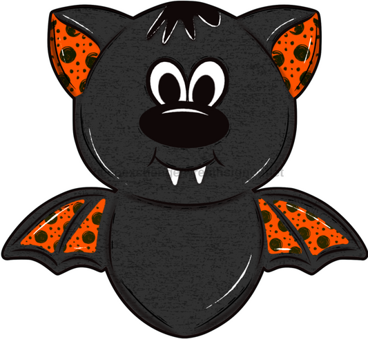 Letrero de Halloween, Letrero de Murciélago Negro, Letrero de madera de Halloween, DECOE-W-90089, Colgador de puerta de 22"