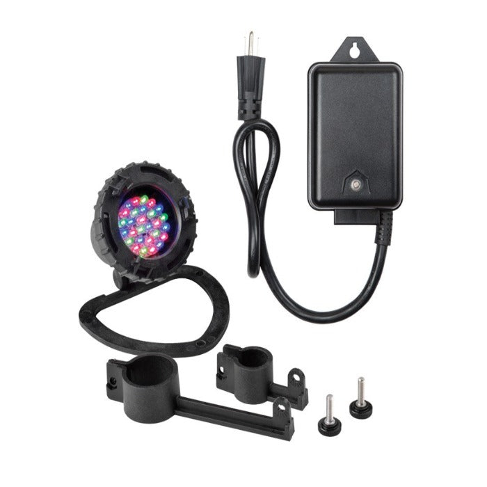 Little Giant LV submersible light kit with transformer, black pond LED, Rivendell Distribution on Tampa Home & Garden Store