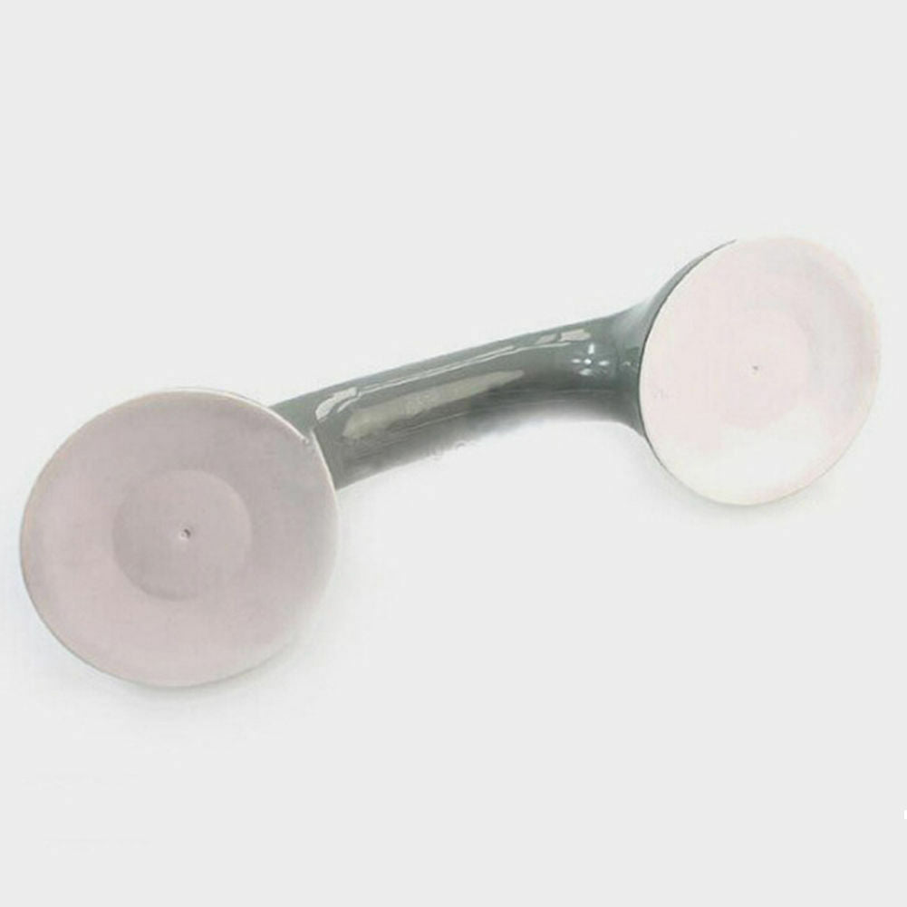 Chrome suction cup bathroom grab bar by Moktan Sabai with dual suction discs on Tampa Home & Garden Store
