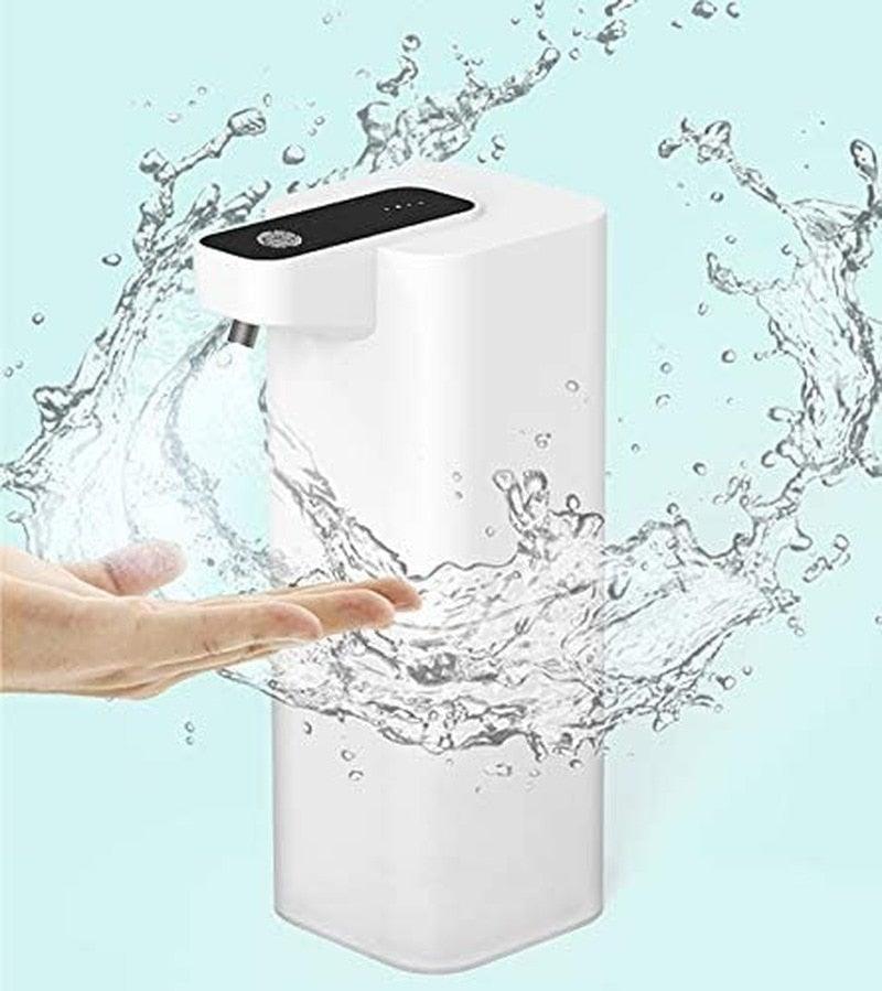White Stevvex touchless foaming soap dispenser for bathroom and kitchen USB rechargeable on Tampa Home & Garden Store