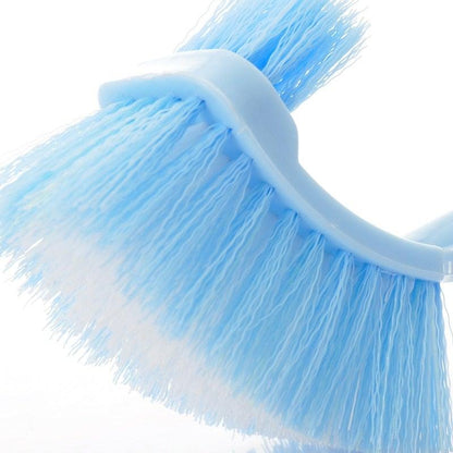Stevvex handheld toilet cleaning brush with blue soft bristles on Tampa Home & Garden Store