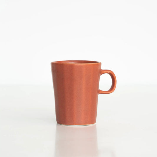 Handmade porcelain doubleshot espresso cup in terracotta glaze by Ember Collective on Tampa Home & Garden Store