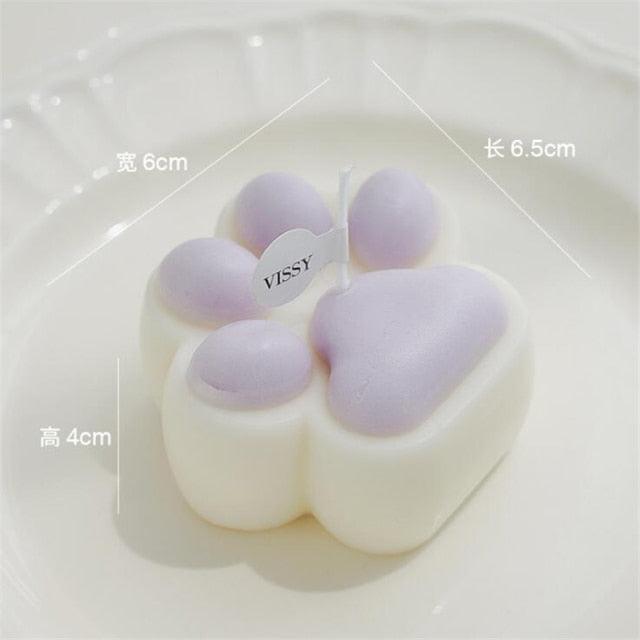 Stevvex bear-shaped scented candle with lavender accents; candle topper for baby shower on Tampa Home & Garden Store