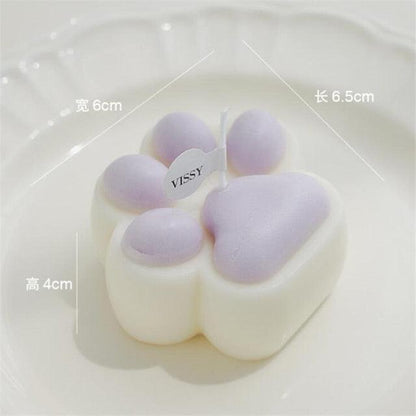 Stevvex bear-shaped scented candle with lavender accents; candle topper for baby shower on Tampa Home & Garden Store