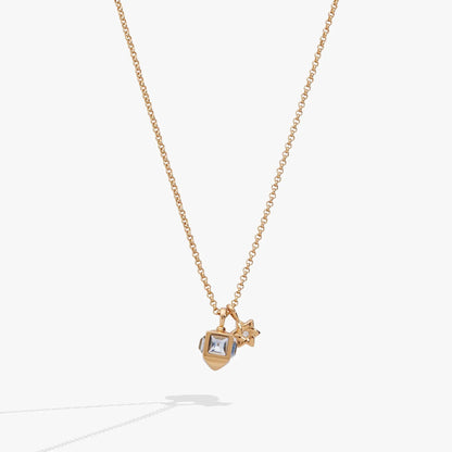 Gold-tone Hanukkah Star of David and Dreidel pendant necklace by ALEX AND ANI on Tampa Home & Garden Store