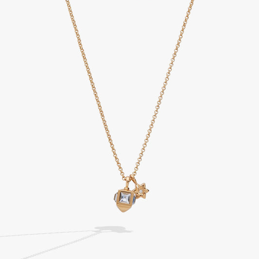 Gold-tone Hanukkah Star of David and Dreidel pendant necklace by ALEX AND ANI on Tampa Home & Garden Store