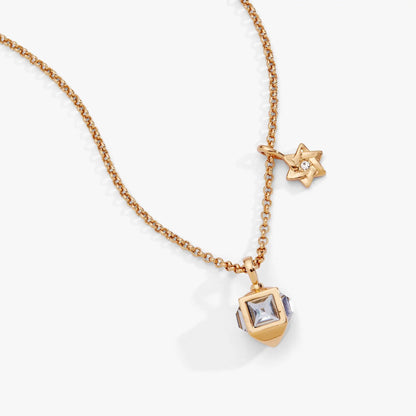 Hanukkah Star of David pendant necklace in rose gold with clear crystal centerpiece by ALEX AND ANI on Tampa Home & Garden Store