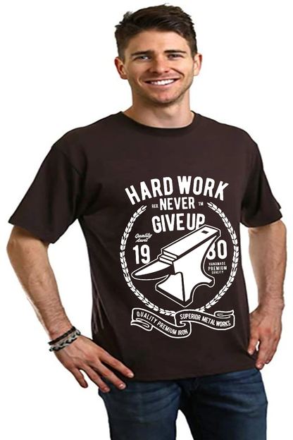 Hard Work Anvil men's Spun Bamboo viscose/organic cotton short sleeve graphic tee in black on Tampa Home & Garden Store