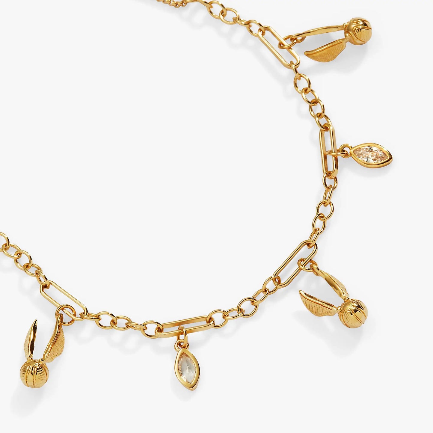 Harry Potter Golden Snitch Bracelet With Crystals