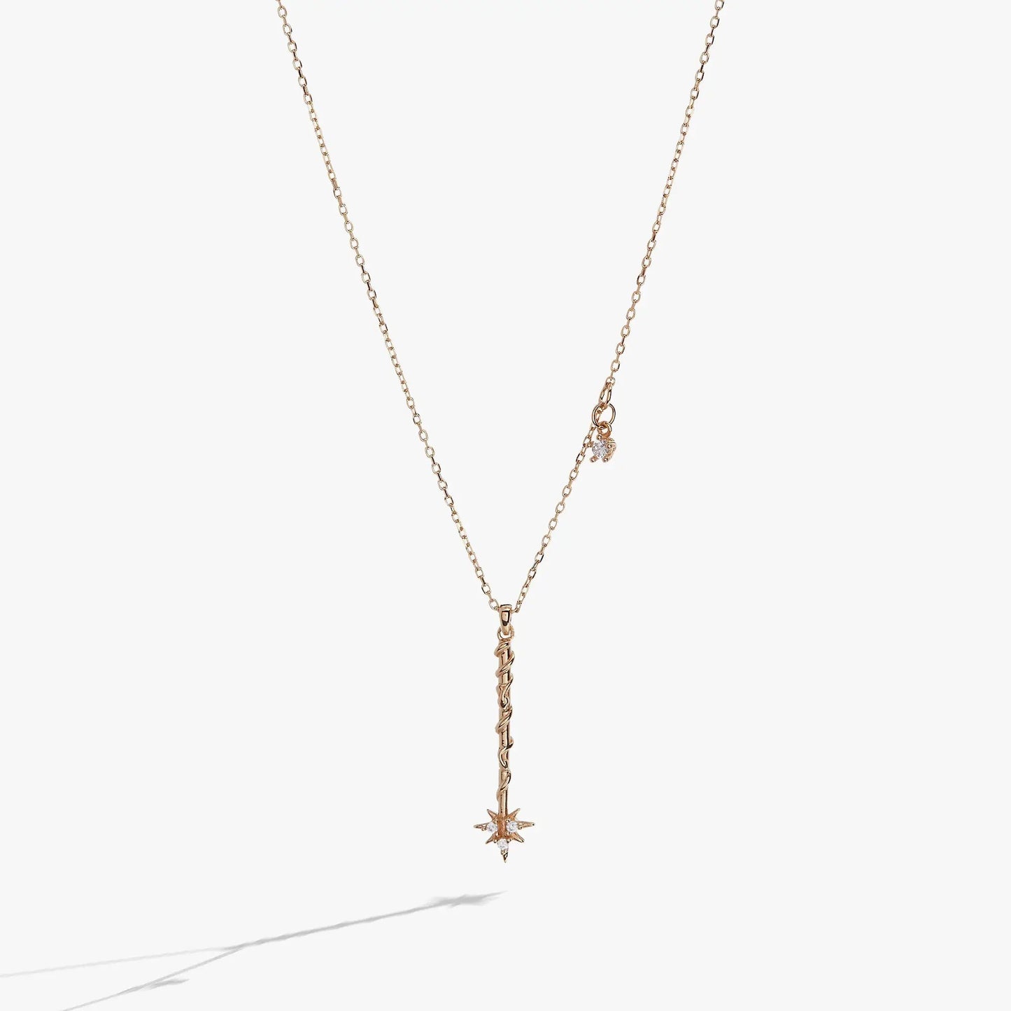 Harry Potter Hermione Wand Necklace with Crystal