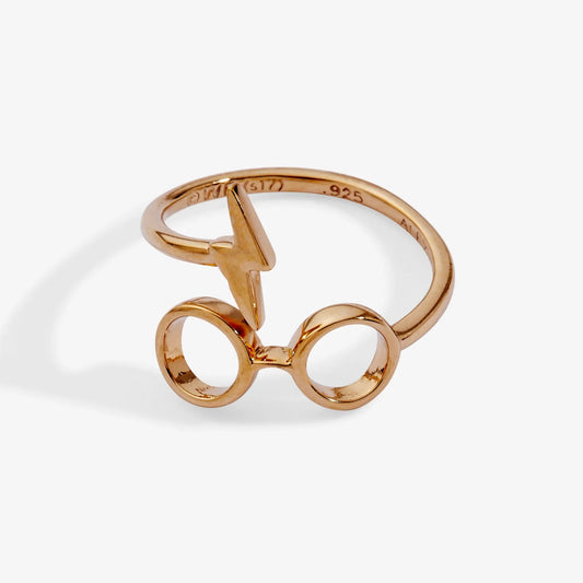 Harry Potter Glasses + Scar Ring Wrap by ALEX AND ANI, rose gold tone on Tampa Home & Garden Store