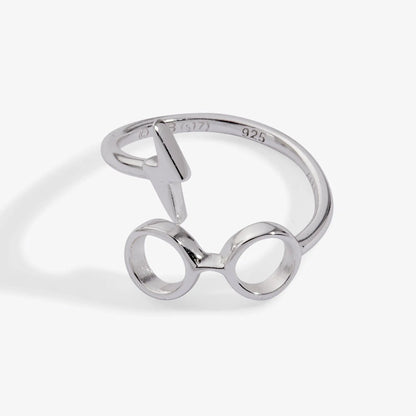 Harry Potter glasses + scar wrap ring in silver tone by ALEX AND ANI on Tampa Home & Garden Store