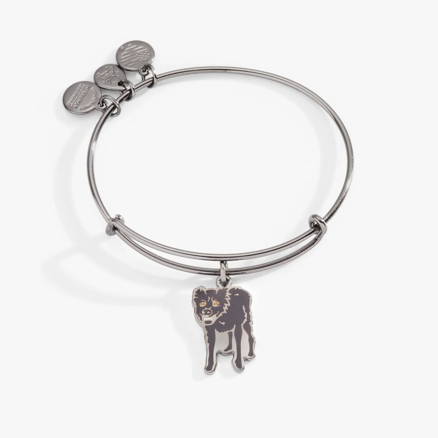 Harry Potter Sirius Black charm bangle bracelet by ALEX AND ANI; silver-tone with dog pendant on Tampa Home & Garden Store