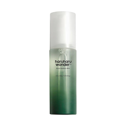 haruharu wonder Black Bamboo Mist 80ml toner bottle with gradient green body and white cap on Tampa Home & Garden Store