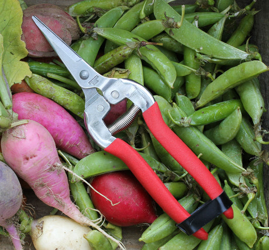 Compact pruning shears Garden of Paradise, red-handled with metal blades by Womanswork on Tampa Home & Garden Store