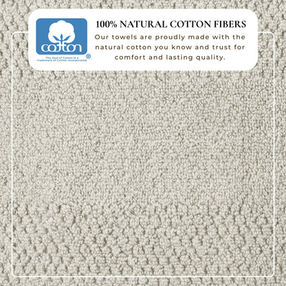 Pure Cotton Woven Bath Towel Set and a Soft Feel
