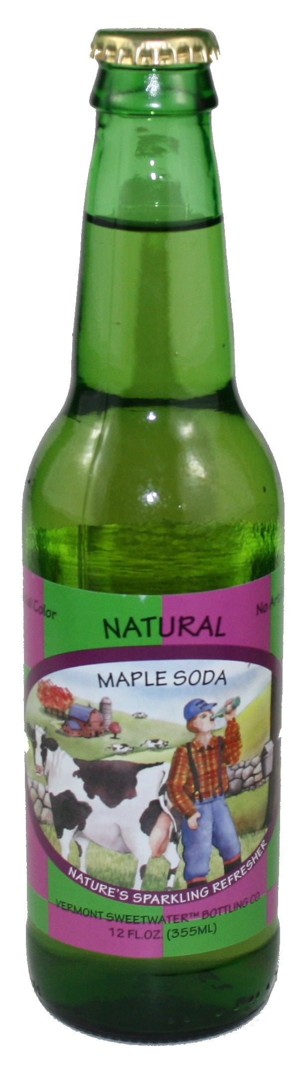 Soda en bouteille de verre entièrement naturel Vermont Sweetwater (soda à l'érable)
