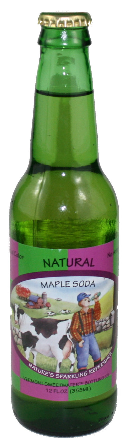 Soda en bouteille de verre entièrement naturel Vermont Sweetwater (soda à l'érable)