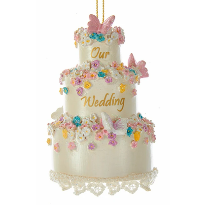 Adorno de pastel de bodas de resina de 3 pulgadas