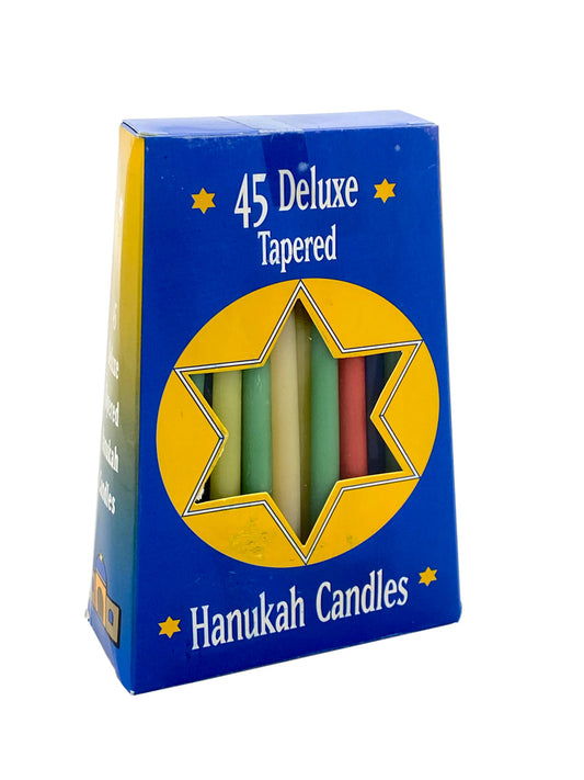 Velas de Hanukkah surtidas arcoíris