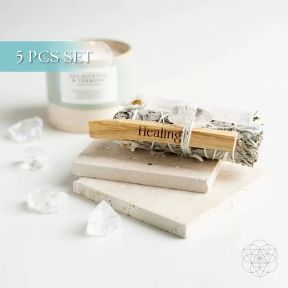 Heal My Heart - Holistic Healing Smudge Kit (5 pieces) - Tampa Home & Garden Store