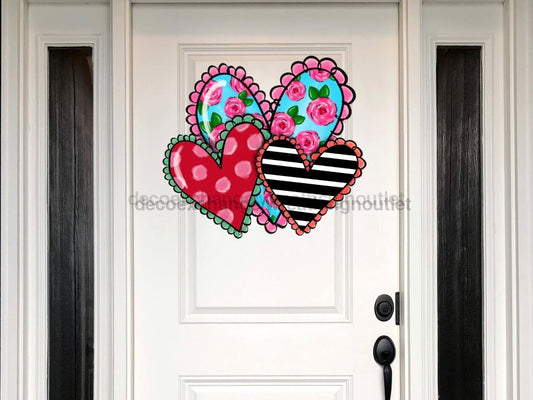Letrero de Corazón, Letrero de Amor, Letrero de San Valentín, letrero de madera, Colgante de Puerta, DECOE-W-337, Colgante de Puerta de 55,88 cm