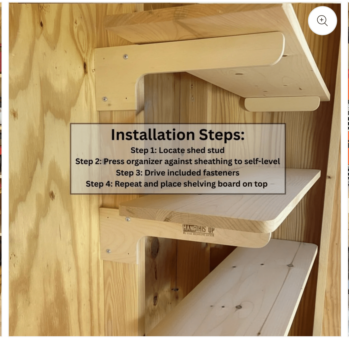 Shed Shelf Bracket Kit | Heavy-Duty Shed Organizer