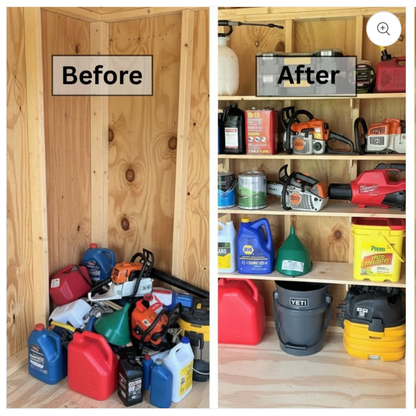 Shed Shelf Bracket Kit | Heavy-Duty Shed Organizer