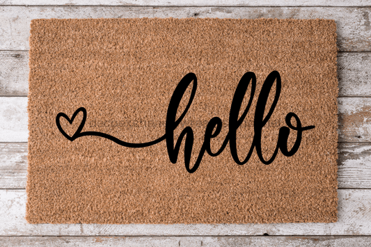 Hello - Door Mat - 30x18" Coir Door Mat - DECOE-CM-040