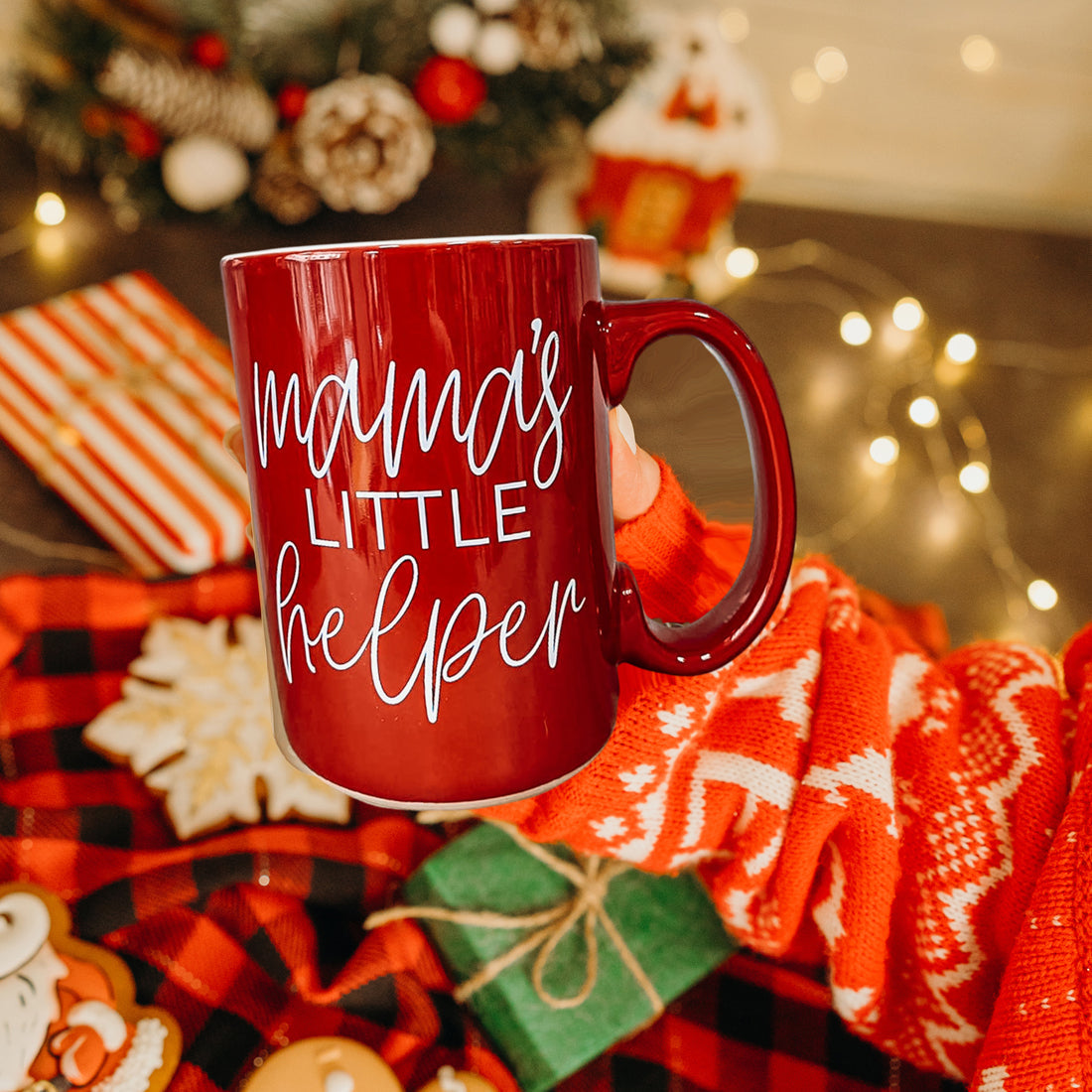 Mama's Little Helper coffee mug red Gia Roma on Tampa Home & Garden Store