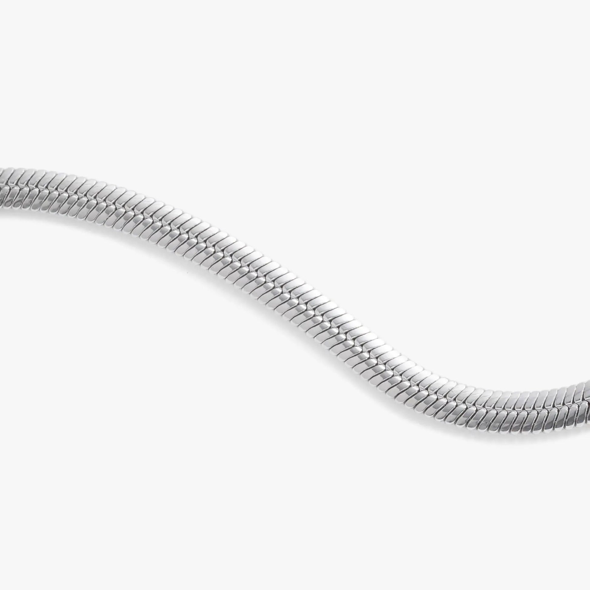 Everyday Herringbone Chain Bracelet, silver-tone metal with slick flat-link design on Tampa Home & Garden Store