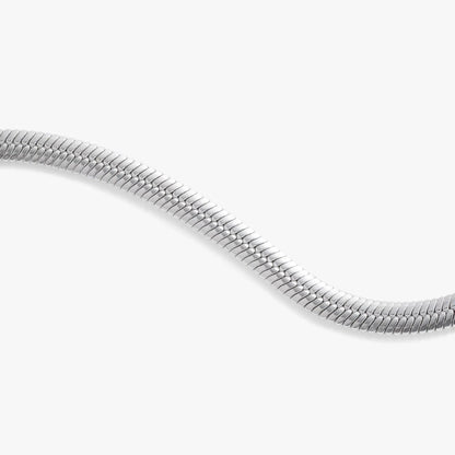 Everyday Herringbone Chain Bracelet, silver-tone metal with slick flat-link design on Tampa Home & Garden Store