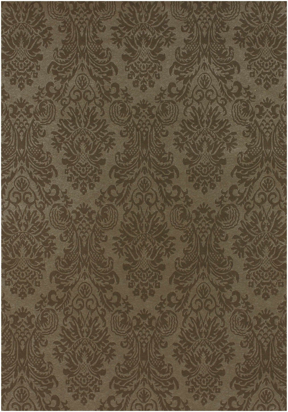 Heywood Area Carpet brown damask rug by Boutique Rugs on Tampa Home & Garden Store