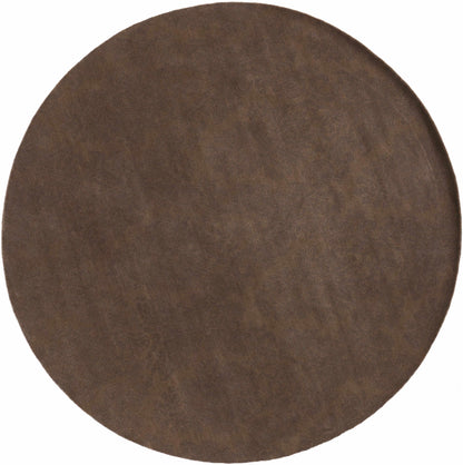 Heywood Area Rug brown circular rug with embossed pattern Boutique Rugs on Tampa Home & Garden Store