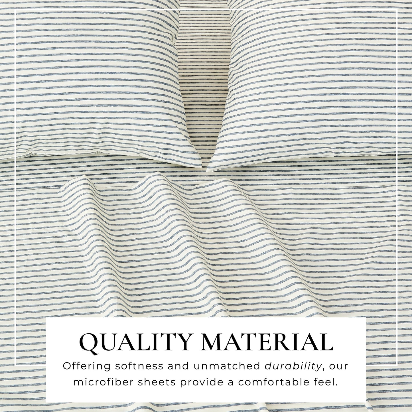The Striped Microfiber Sheet Set and Soft Finish