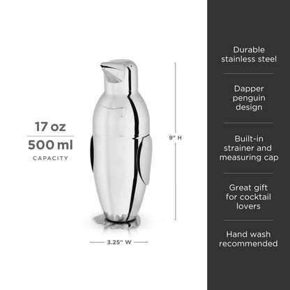 Stainless Steel Penguin Cocktail Shaker and Gifts