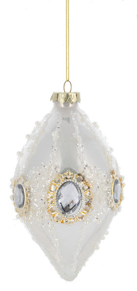 Ornement en verre bijou vintage élégant -