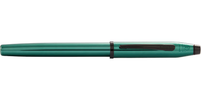 Century II Translucent Green Lacquer Rollerball Pen Cross; teal-green body with black clip on Tampa Home & Garden Store