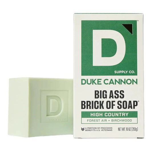 Big Ass Brick of Soap High Country Forest Air + Birchwood bar soap by Duke Cannon on Tampa Home & Garden Store